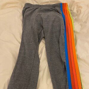 Aviator Nation gray sweatpants five stripe size medium